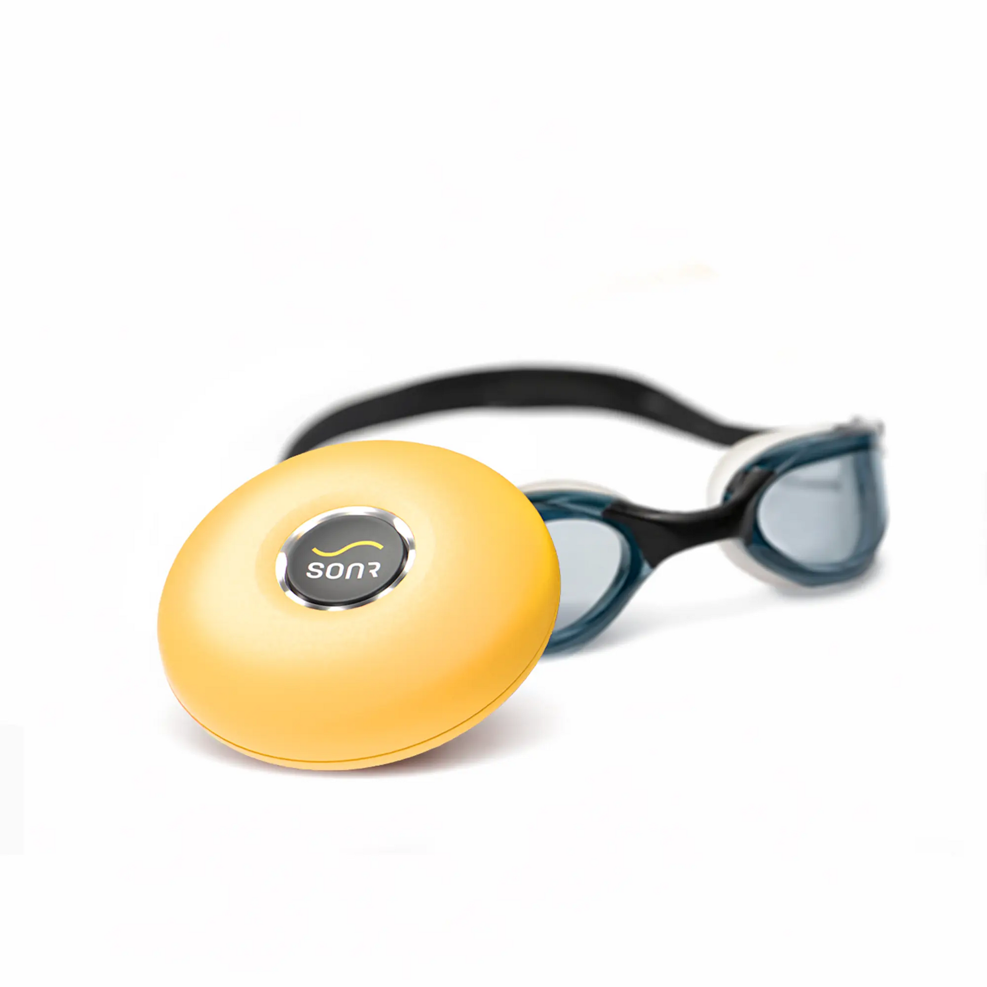 Yellow SONR Music & Swim Googles bundle